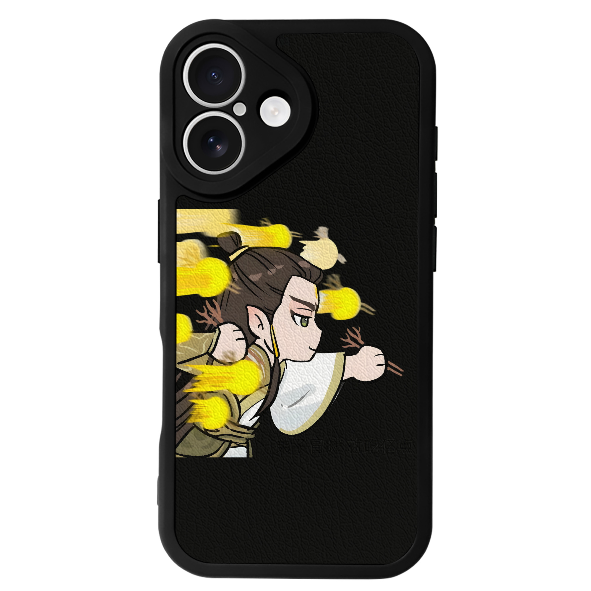 （画像用） Ne Zha 2 ナタ 魔童の大暴れ 【iPhone 16シリーズ対応】シリコンスマホケース（レザー調） 材質：シリコン